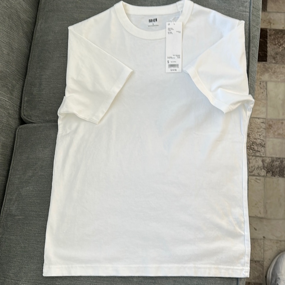 Uniqlo U Crew Neck T-Shirt - Small - White